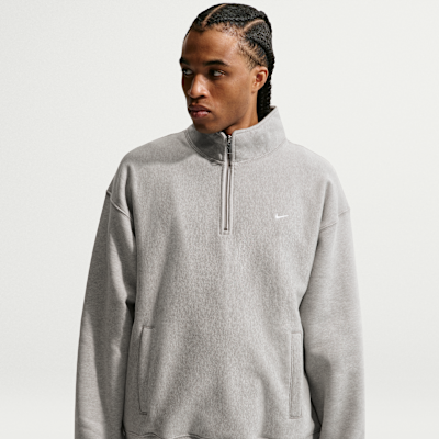 Nike Solo Swoosh Men's Fleece Quarter-Zip Top. Nike.com